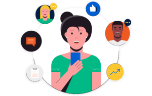 Employee empowered by positive feedback from colleagues