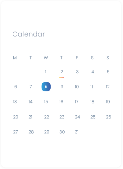 Calendrier de croissance professionnelle