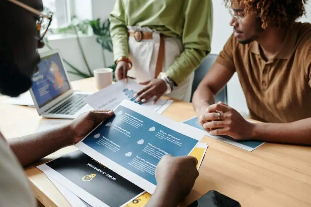 HR Team analyzing 360 feedback to gather actionable insights